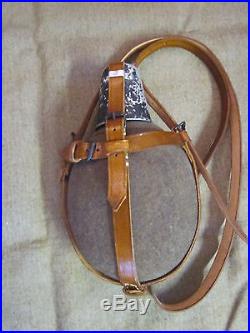 WW2 German Harness and Shoulder Strap for Medical Canteen In Brown Leather