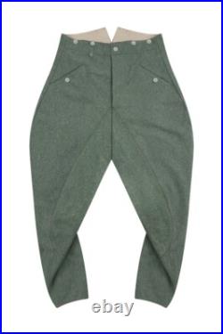 WW2 German Heer/Elite M40 Field Grey Wool Mounted Troops Riding Breeches II