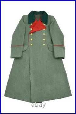 WW2 German Heer General Fieldgrey Wool Greatcoat With Pipe