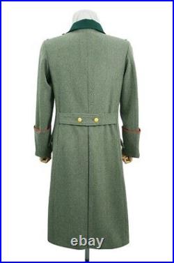 WW2 German Heer General Fieldgrey Wool Greatcoat With Pipe