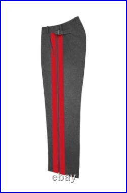 WW2 German Heer General Stone Grey Wool Straight Trousers