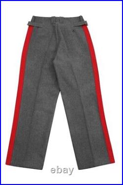 WW2 German Heer General Stone Grey Wool Straight Trousers