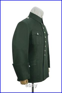 WW2 German Heer M27 Officer Summer HBT Service Tunic Jacket