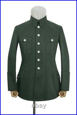 WW2 German Heer M28 Officer Summer HBT Service Tunic Jacket