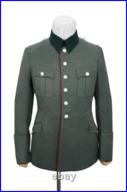 WW2 German Heer M28 Officer artillery Gabardine piped service tunic II