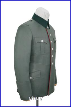WW2 German Heer M28 Officer artillery Gabardine piped service tunic II