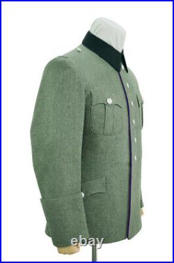 WW2 German Heer M28 Officer chaplains Wool piped service tunic I