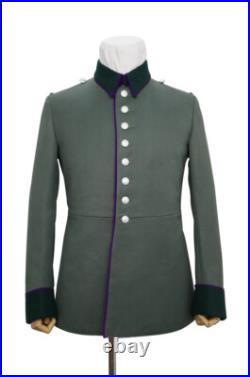 WW2 German Heer M35 chaplains Officer waffenrock Gabardine piped tunic
