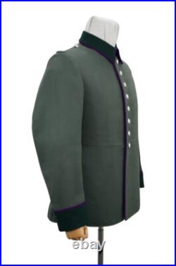 WW2 German Heer M35 chaplains Officer waffenrock Gabardine piped tunic