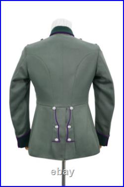 WW2 German Heer M35 chaplains Officer waffenrock Gabardine piped tunic