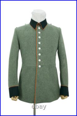 WW2 German Heer M35 field police Officer waffenrock Wool piped tunic