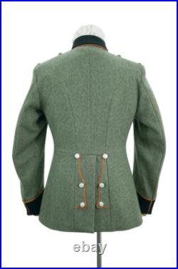 WW2 German Heer M35 field police Officer waffenrock Wool piped tunic