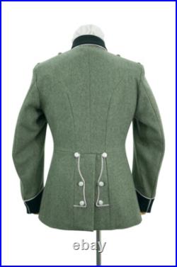 WW2 German Heer M35 infantry Officer waffenrock Wool piped tunic
