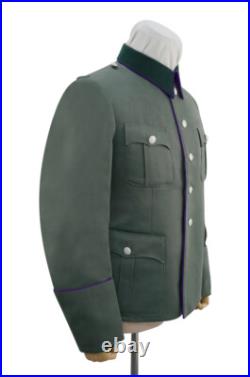 WW2 German Heer M36 Officer chaplains Gabardine piped service tunic