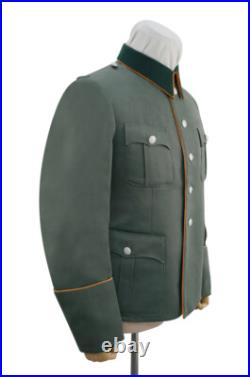WW2 German Heer M36 Officer field police Gabardine piped service tunic