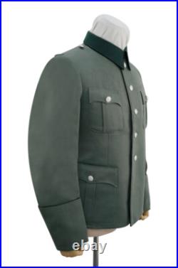 WW2 German Heer M36 Officer pioneer Gabardine piped service tunic