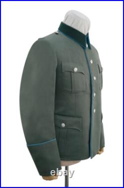 WW2 German Heer M36 Officer transport unit Gabardine piped service tunic