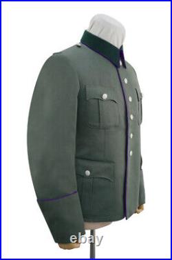 WW2 German Heer M41 Officer chaplains Gabardine piped service tunic