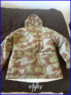WW2 German Heer Splinter a Winter Parka Padded White Reverse, size medium