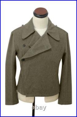 WW2 German Heer assault gunner brown wool wrap jacket