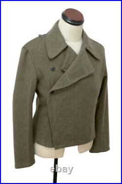 WW2 German Heer assault gunner brown wool wrap jacket L