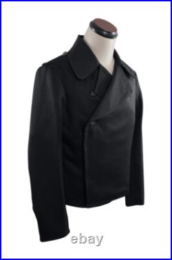 WW2 German Heer panzer EM black gabardine wrap jacket