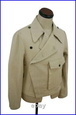 WW2 German Heer panzer summer HBT off-white wrap/jacket type II
