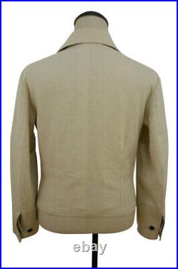 WW2 German Heer panzer summer HBT off-white wrap/jacket type II
