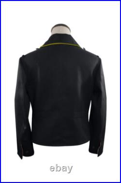 WW2 German Heer signal panzer black gabardine wrap jacket