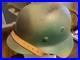 WW2 German Helmet Size 68 Shell with size 60 Liner Camouflaged