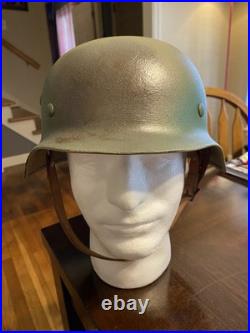 WW2 German Helmet Size 68 Shell with size 60 Liner Camouflaged