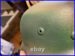 WW2 German Helmet Size 68 Shell with size 60 Liner Camouflaged