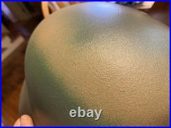 WW2 German Helmet Size 68 Shell with size 60 Liner Camouflaged