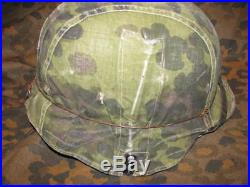 WW2 German Helmet With Camouflage Cover Size 68 plus cap