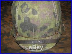 WW2 German Helmet With Camouflage Cover Size 68 plus cap