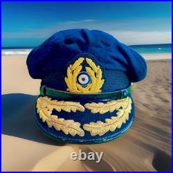 WW2 German Kreigsmarine Navy Admiral Captains Officer Uboat Visor Hat Cap Sz 58
