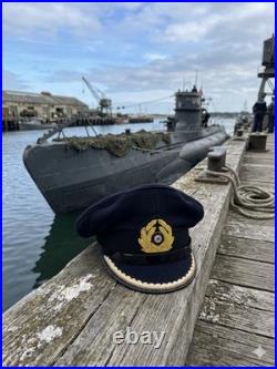 WW2 German Kreigsmarine Navy Captains Officers Uboat Visor Hat Cap Sz 59