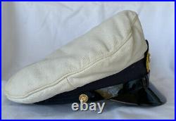 WW2 German Kreigsmarine Navy Naval Military Officers Visor Peak Hat Cap