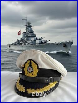 WW2 German Kreigsmarine Navy Uboat Captains Senior Officer Visor Hat Cap Sz 57 WW2 German Kreigsmarine Navy Uboat Captains Senior Officer Visor Hat Cap Sz 57