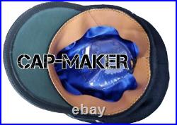 WW2 German Kreigsmarine Uboat Navy Military Officers Crusher Peak Visor Hat Cap