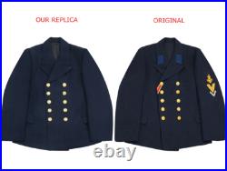 WW2 German Kriegsmarine EM navy blue wool PEA tunic jacket