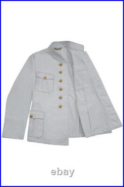 WW2 German Kriegsmarine M29 Officer Summer white Jacket tunic L