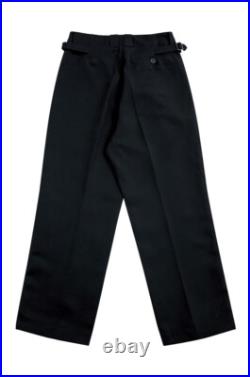 WW2 German Kriegsmarine Officer/General Navy Blue Gabardine Straight Trousers