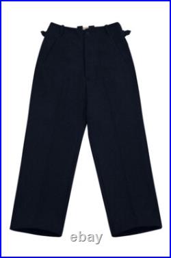 WW2 German Kriegsmarine Officer/General Navy Blue Wool Straight Trousers WW2 German Kriegsmarine Officer/General Navy Blue Wool Straight Trousers