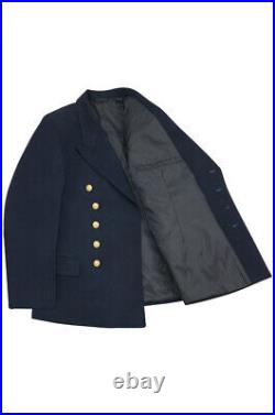 WW2 German Kriegsmarine officer navy blue Gabardine Reefer tunic jacket