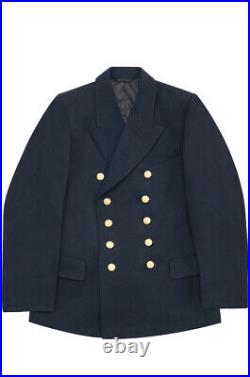 WW2 German Kriegsmarine officer navy blue wool Reefer tunic jacket