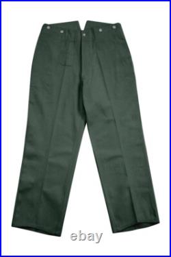 WW2 German Labour Service Summer HBT Green Drill Service Trousers