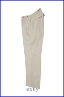 WW2 German Labour Service Summer HBT Off-White Drill Service Trousers