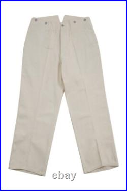WW2 German Labour Service Summer HBT Off-White Drill Service Trousers