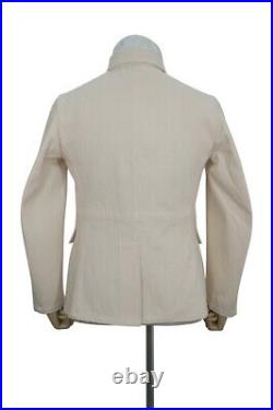 WW2 German Labour Service Summer HBT Off-White Drill Service Tunic